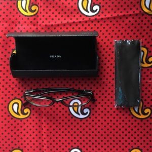 Black Prada Glasses (-1.5 prescription both eyes!)